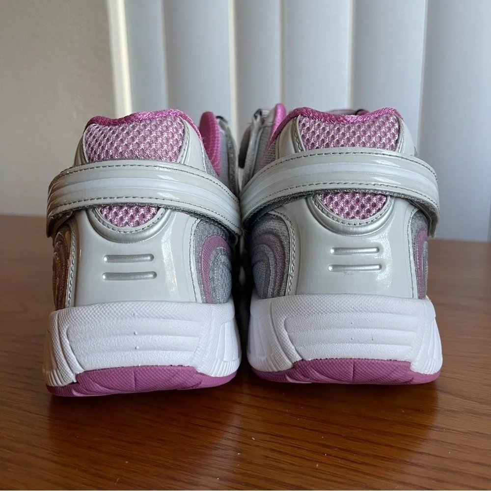 Orthofeet BioFit Verve 973 Tie-Less Comfort Sneakers Pink/Gray Size 10 Wide